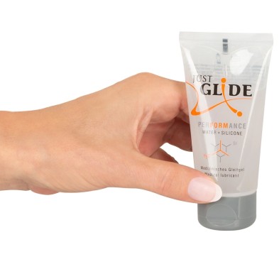 Just Glide Performance - Lubrykant Medyczny Na Bazie Wody I Silikonu 50 ml